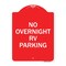 Signmission Designer Series Sign-No Overnight RV Parking, Red & White Aluminum Sign, 18" x 24", RW-1824-23824 A-DES-RW-1824-23824 - alternate 1